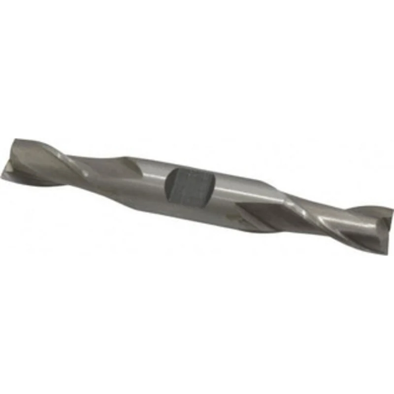 Value Collection 7/16, 13/16 LOC, 1/2 Shank Diam, 3-3/4 OAL, 2 Flute, Cobalt Square End Mill Double End, Uncoated, Sp...